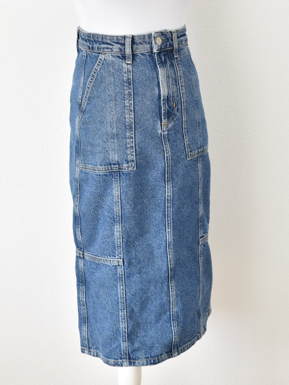 RAILS Olympic Denim Midi Skirt In Sorrento - 24 - Picture 8 of 11